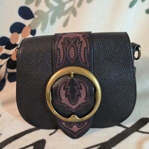 💯 Authentic Polo Ralph Lauren Western-Stitch Lennox Bag
